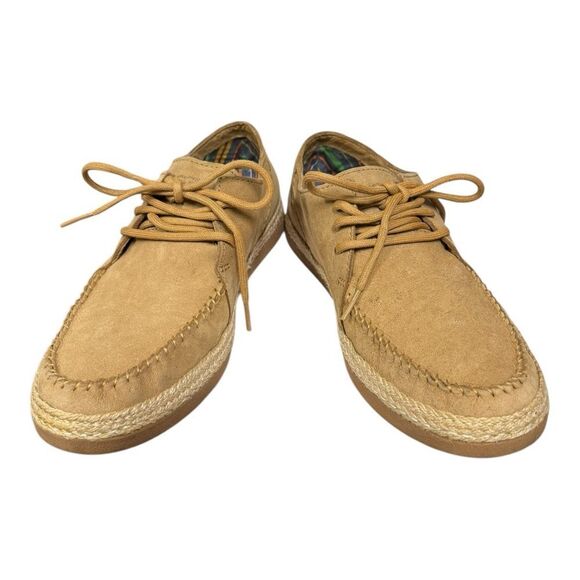 UGG Men's McCall Tan Suede Leather Lace Espadrille Sneakers Loafers 7 - Picture 3 of 6
